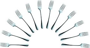 solex® Dessertgabeln Baguette silber, 12 St.