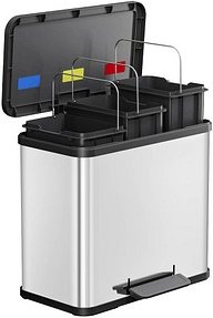 Thumbnail - Hailo Öko trio Plus L Mülltrenner 27,0 l edelstahl, 1 St.