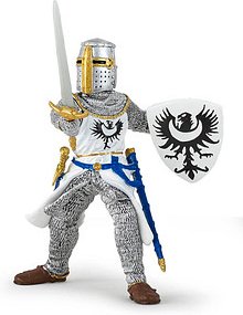 papo 39946 Weißer Ritter mit Schwert Spielfigur