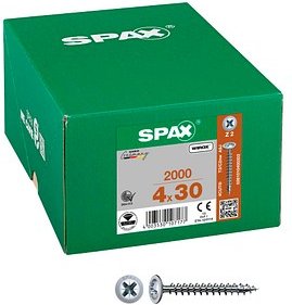 Thumbnail - SPAX® Universalschrauben Z2 Rückwandkopf WIROX 0281010400302 4 mm x 30 mm, 2.000 St.