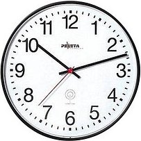 Thumbnail - PEWETA Funkwanduhr weiß schwarz Kunststoff, Ø 30,0 cm