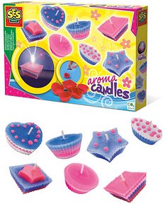 SES Creative® Wachsgießen-Set Duftkerze mehrfarbig