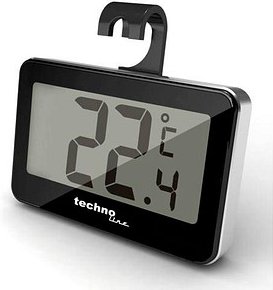 Thumbnail - TechnoLine® WS 7012 Gefrier- & Kühlschrankthermometer schwarz