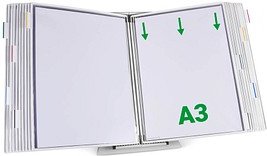 Thumbnail - tarifold Sichttafelsystem 433202 DIN A3 weiß mit 20 St. Sichttafeln