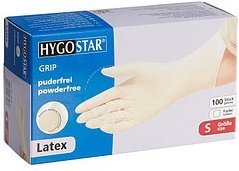 HYGOSTAR unisex Einmalhandschuhe GRIP weiß Größe S, 100 St.