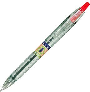 PILOT Kugelschreiber B2P „Bottle 2 Pen“ ECOBALL XB transparent/rot, Schreibfarbe: rot, 1 St.