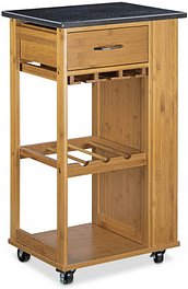 Thumbnail - relaxdays Servierwagen ALFRED L braun 47,5 x 37,5 x 81,5 cm