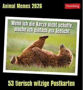 Thumbnail - Harenberg Postkartenkalender Animals Memes 2026