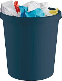 helit the green german Papierkorb 18,0 l blau, 1 St.