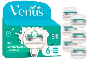 Gillette Venus Pro ComfortGlide Sensitive Rasierklingen 6 St.
