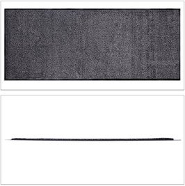 Thumbnail - relaxdays Fußmatte schwarz/grau 80,0 x 200,0 cm