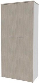 Quadrifoglio Aktenschrank, ECES90S/CLBA beton, weiß 4 Fachböden 90,0 x 45,0 x 200,0 cm