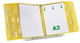 Thumbnail - tarifold Sichttafelsystem 433404 DIN A3 gelb mit 40 St. Sichttafeln, 1 St.