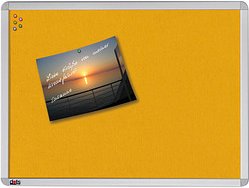 Thumbnail - dots Pinnwand 120,0 x 90,0 cm Textil gelb