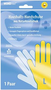 WUNDmed® unisex Gummihandschuhe gelb Größe L, 1 Paar