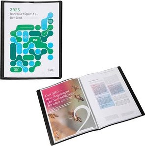 PAGNA Office Sichtbuch DIN A4, 20 Hüllen schwarz, 1 St.