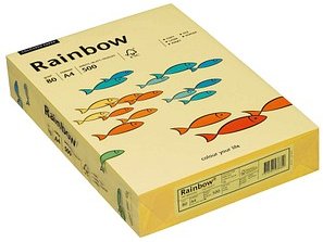 Rainbow Kopierpapier COLOURED PAPER gelb DIN A4 80 g/qm 500 Blatt