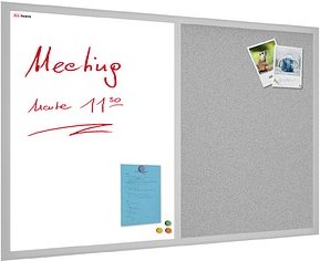 Thumbnail - ALLboards Whiteboard-Pinnwand 60,0 x 40,0 cm Textil grau