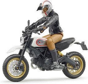 bruder Scrambler Ducati Desert Sled mit Fahrer 63051 Spielzeugmotorrad