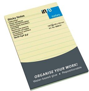 inFO Haftnotizen 5669-01-L gelb, 1 Block