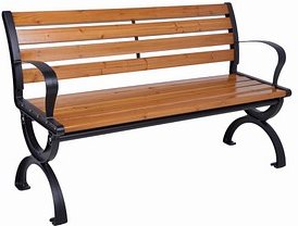 Garden Pleasure Gartenbank NORWICH 304929 natur Holz 120,0 cm