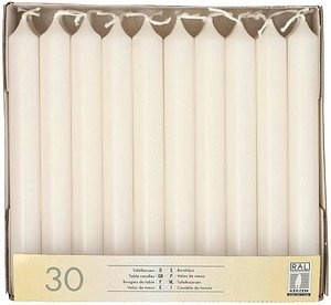 Thumbnail - STARPAK Kerzen weiß, 30 St.