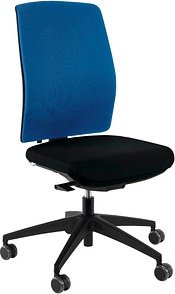 ORIGINAL STEIFENSAND Bürostuhl Eserio Stoff blau, Gestell schwarz