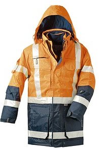 Thumbnail - elysee® Herren Warnjacke WALLACE orange, marine Größe L