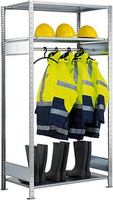 Thumbnail - SCHULTE Garderobenregal 14150 silber 75,0 x 60,0 x 200,0 cm