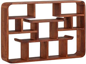 WOHNLING Wandregal sheesham 80,0 x 12,0 x 55,0 cm, 1 St.