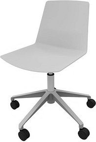 Thumbnail - Quadrifoglio Besucherstuhl Clue OCLUEA01 GR-Grau grau Kunststoff