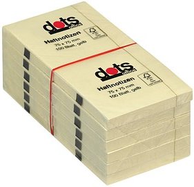 dots Haftnotizen gelb, 12 Blöcke