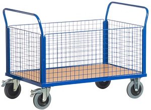 Thumbnail - Rollcart Paketwagen 02-6118 blau 80,0 x 137,0 x 99,0 cm