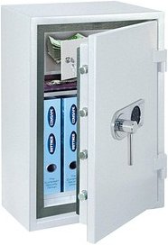 ROTTNER Sicherheitsschrank Atlas 65 EN1 EL Sicherheitsstufe 1 nach EN 1143-1 mit Feuerschutz weiß 44,0 x 43,0 x 65,5 cm