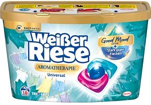Weißer Riese AROMATHERAPIE Universal Good Mood LOTUS Waschmittel Caps, 18 St.