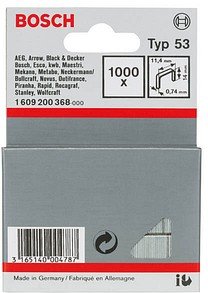 AKTION: 1.000 BOSCH Tackerklammern Typ 53 14 mm mit Prämie nach Registrierung