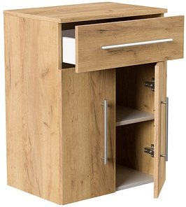 Thumbnail - POSSEIK Bad-Hängeschrank LEVANA XL eiche gold 53,0 x 36,6 x 70,5 cm