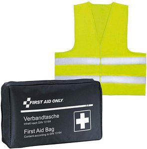 Thumbnail - FIRST AID ONLY® Erste-Hilfe-Tasche mit Warnweste DIN 13167 schwarz