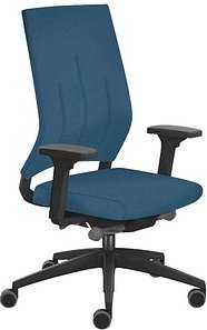 sedus Bürostuhl se:quaterback 2, QB-105/204 Stoff blau, Gestell schwarz