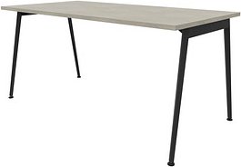 Thumbnail - Quadrifoglio X3 Schreibtisch beton rechteckig, 4-Fuß-Gestell grau 160,0 x 80,0 cm
