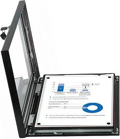LMG Schaukasten grau 1x DIN A4