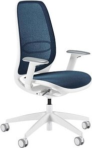 sedus Bürostuhl se:air, AI-821/008 Stoff blau, Gestell weiß