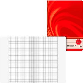 BRUNNEN Schulheft Vivendi Lineatur 10 kariert DIN A5 Außenrand, 16 Blatt, 1 St.
