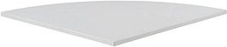 SODEMATUB Verbindungsplatte lichtgrau, dreieckig abgerundet 80,0 x 80,0 x 2,5 cm