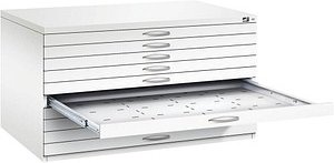 Thumbnail - CP 7200 Planschrank verkehrsweiß 10 Schubladen 135,0 x 96,0 x 76,0 cm, 1 St.