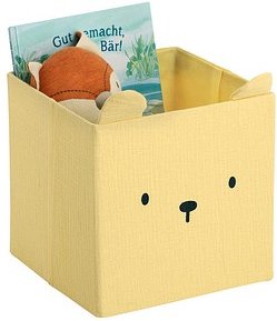 Zeller Bär Aufbewahrungsbox gelb 28,0 x 28,0 x 28,0 cm, 1 St.