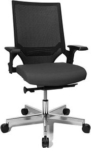Thumbnail - Topstar Bürostuhl T300, TA309A T220 Stoff anthrazit, Gestell alu