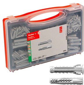 fischer RED-BOX - SX Plus, UX 2K 40991 Universaldübel-Sortiment, 290-teilig