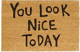 relaxdays Kokosmatte YOU LOOK NICE braun 40,0 x 60,0 cm