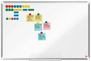nobo Whiteboard Premium Plus 90,0 x 60,0 cm weiß, silber emaillierter Stahl